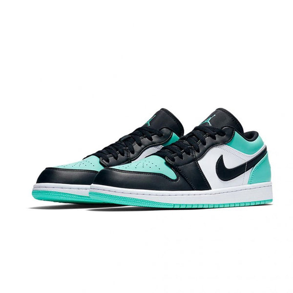 Tênis Air Jordan 1 Low OG Esmerald Toe Preto/Verde Água